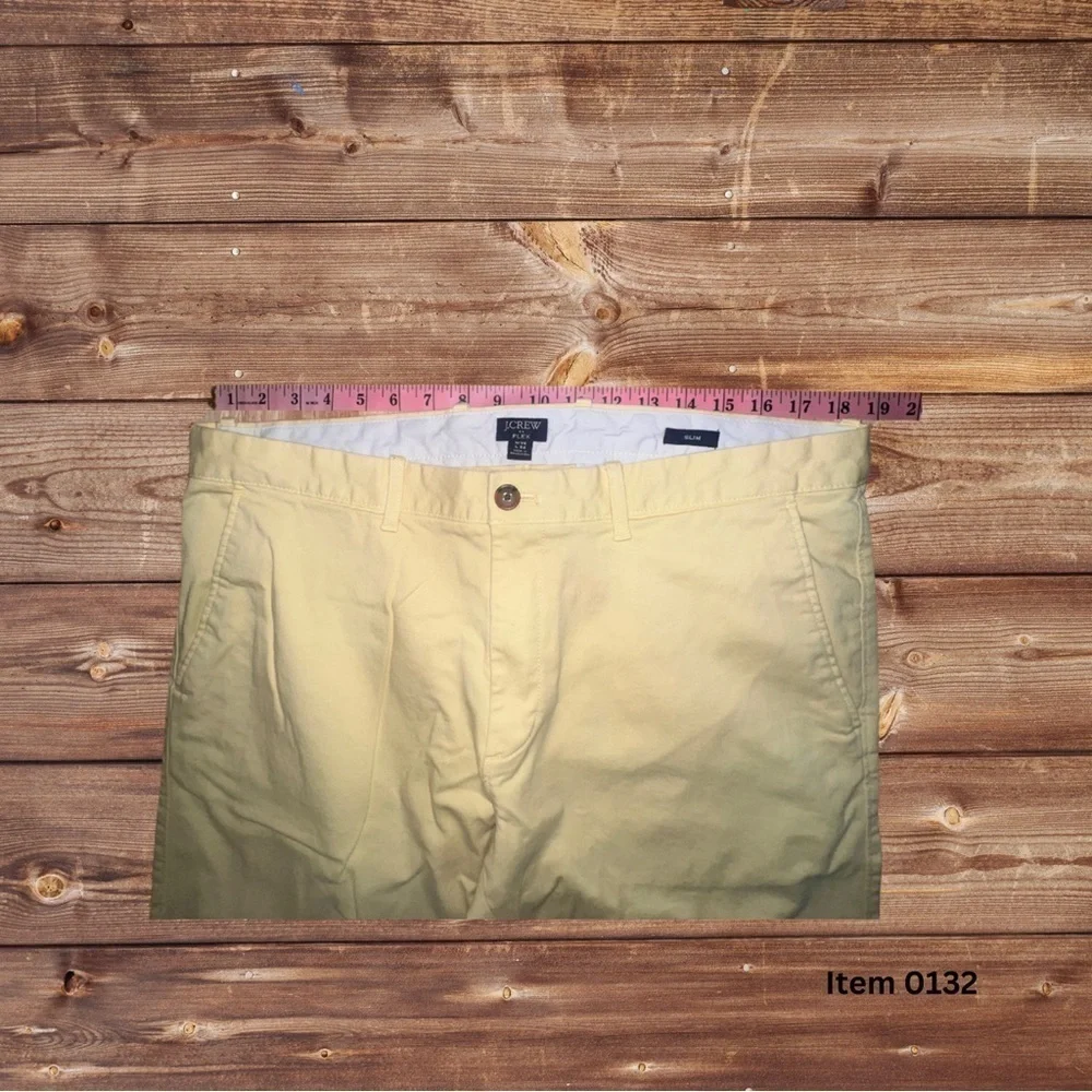 J.Crew Flex Slim Fit Chinos in Subtle Yellow - W36 L32